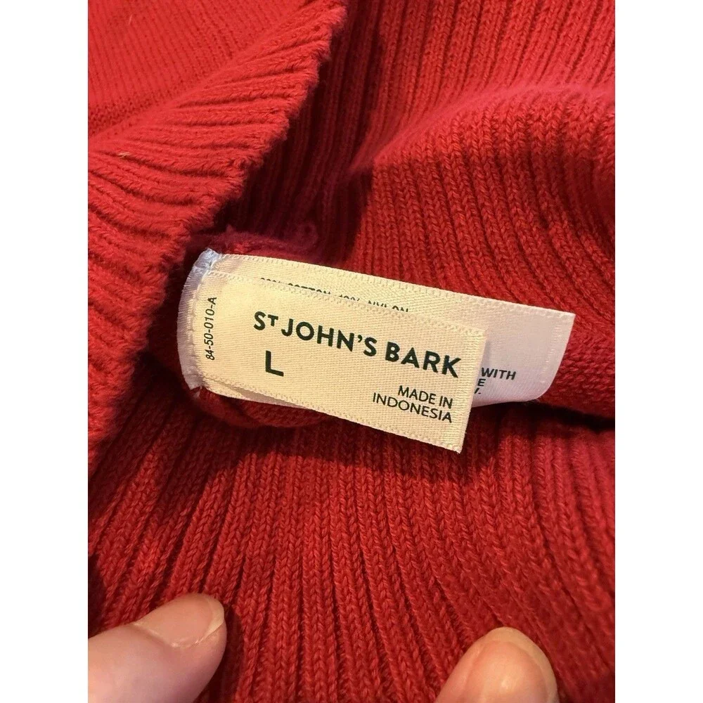 NEW St Johns Bark Dog Coat Cable Knit Sweater Warm Large Gray Red BLue Lot Of 3
